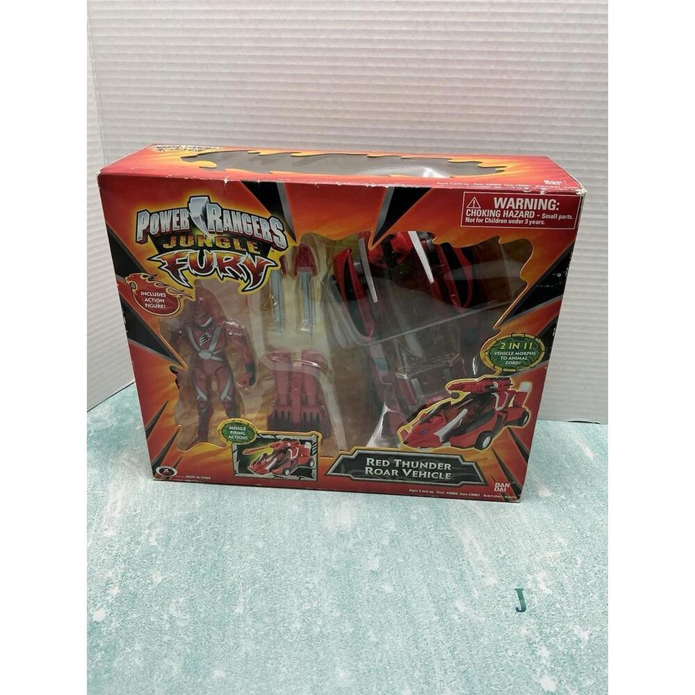 New‎ Power Rangers Jungle Fury Red Thunder Roar Vehicle Action Figure 30061